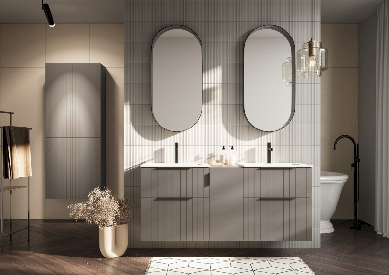 CIRASA STRIP umyvadlová skříňka 59,2x64x46cm, siena CR601-4242S